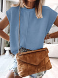 Cap Sleeve Sweater Vest - Barbara Aleks