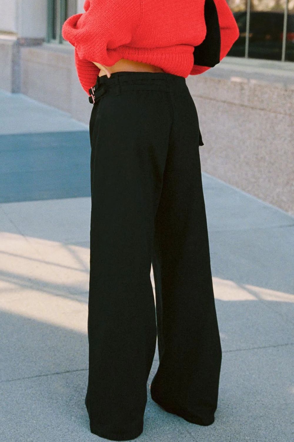 Wide Leg Pants with Pockets - Barbara Aleks