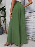 Tied High Waist Wide Leg Pants - Barbara Aleks