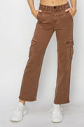 High Rise Cargo Jeans - Barbara Aleks