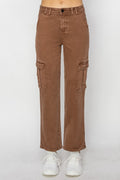 High Rise Cargo Jeans - Barbara Aleks