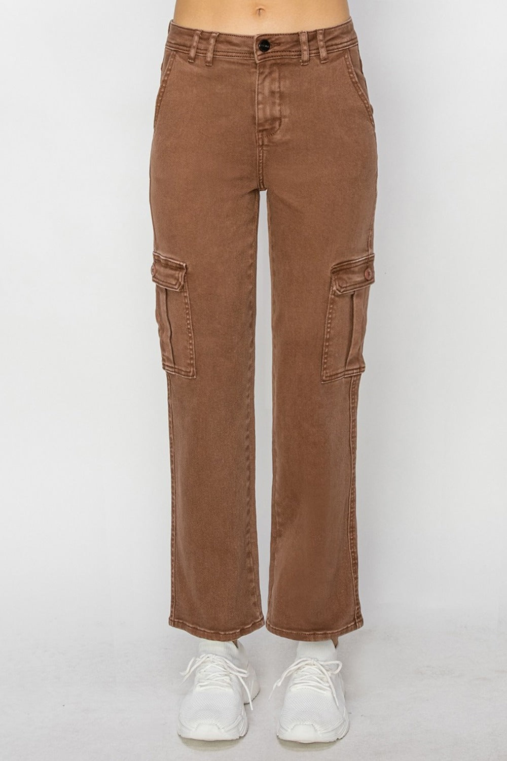 High Rise Cargo Jeans - Barbara Aleks