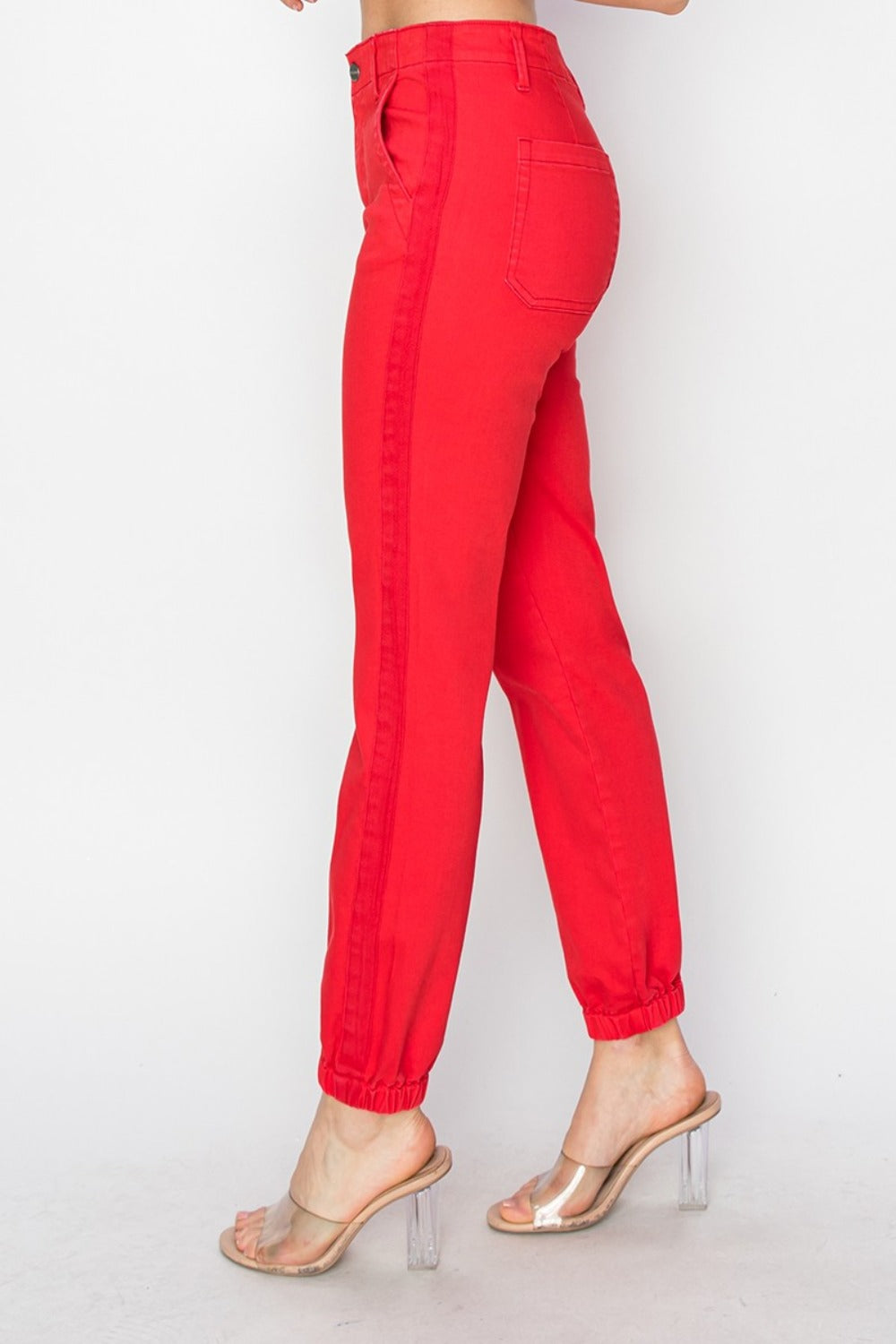 High Waisted Jogger Jeans - Barbara Aleks