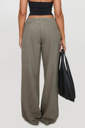 Wide Leg Pants with Pockets - Barbara Aleks