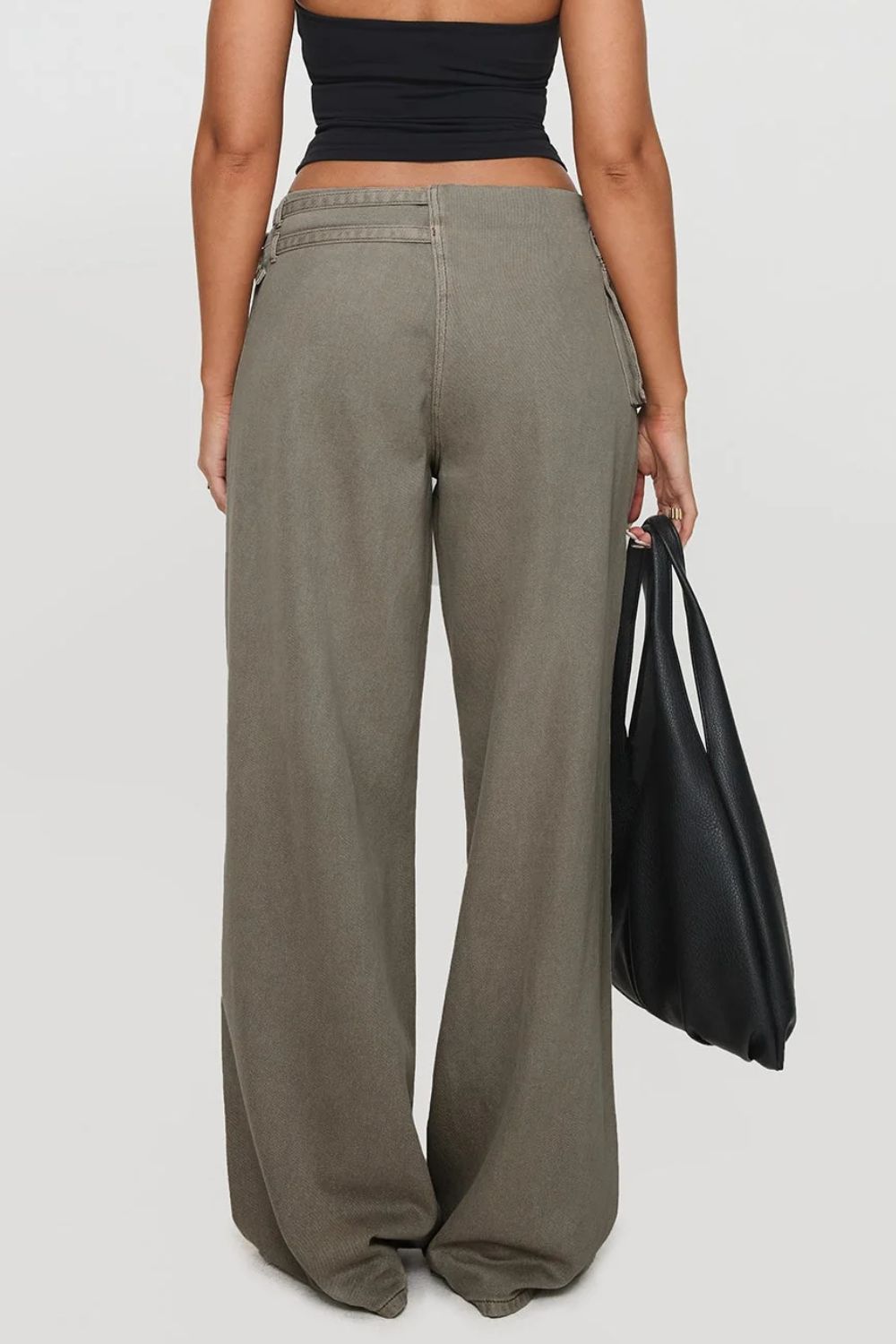 Wide Leg Pants with Pockets - Barbara Aleks