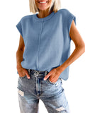 Cap Sleeve Sweater Vest - Barbara Aleks
