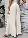 Tied High Waist Wide Leg Pants - Barbara Aleks