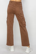 High Rise Cargo Jeans - Barbara Aleks
