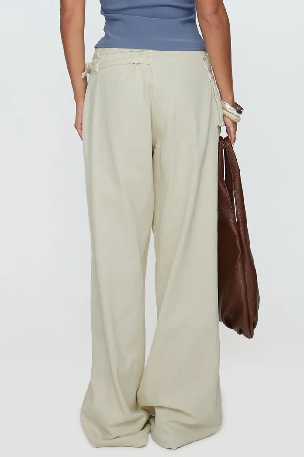Wide Leg Pants with Pockets - Barbara Aleks