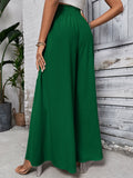 Tied High Waist Wide Leg Pants - Barbara Aleks