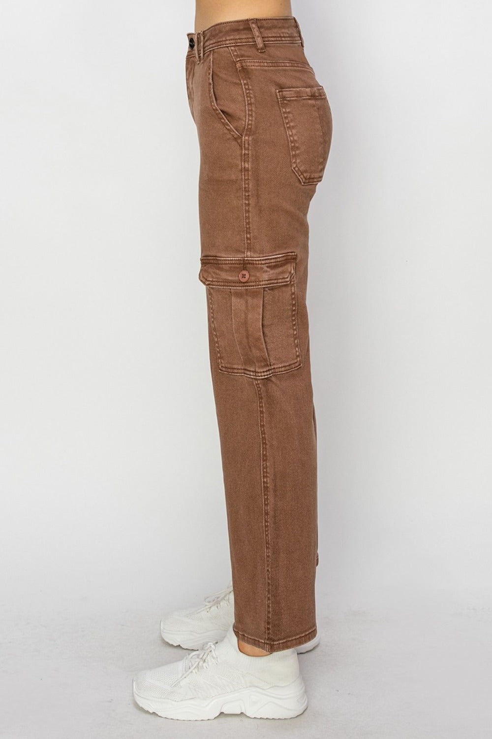 High Rise Cargo Jeans - Barbara Aleks