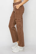 High Rise Cargo Jeans - Barbara Aleks