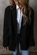 Button Up Long Sleeve Blazer - Barbara Aleks