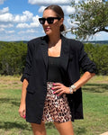 Button Up Long Sleeve Blazer - Barbara Aleks