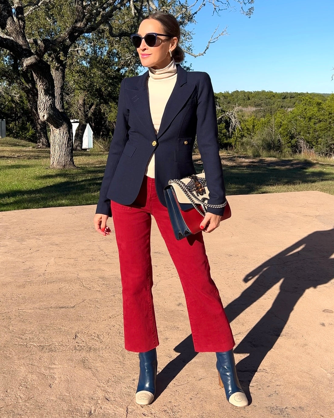 High Rise Straight Jeans with Patch Pockets - Barbara Aleks