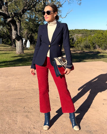 High Rise Straight Jeans with Patch Pockets - Barbara Aleks