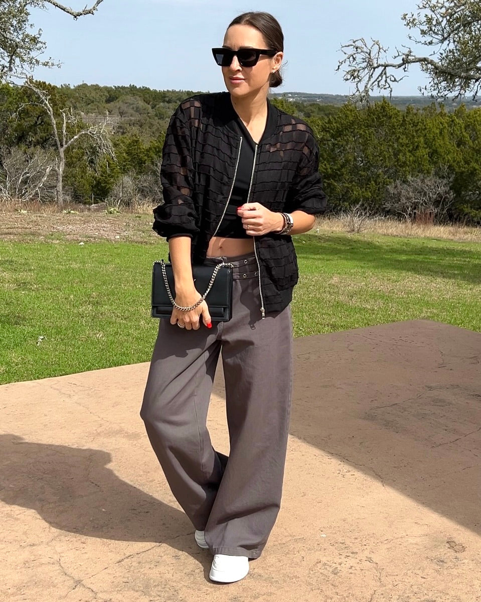 Wide Leg Pants with Pockets - Barbara Aleks