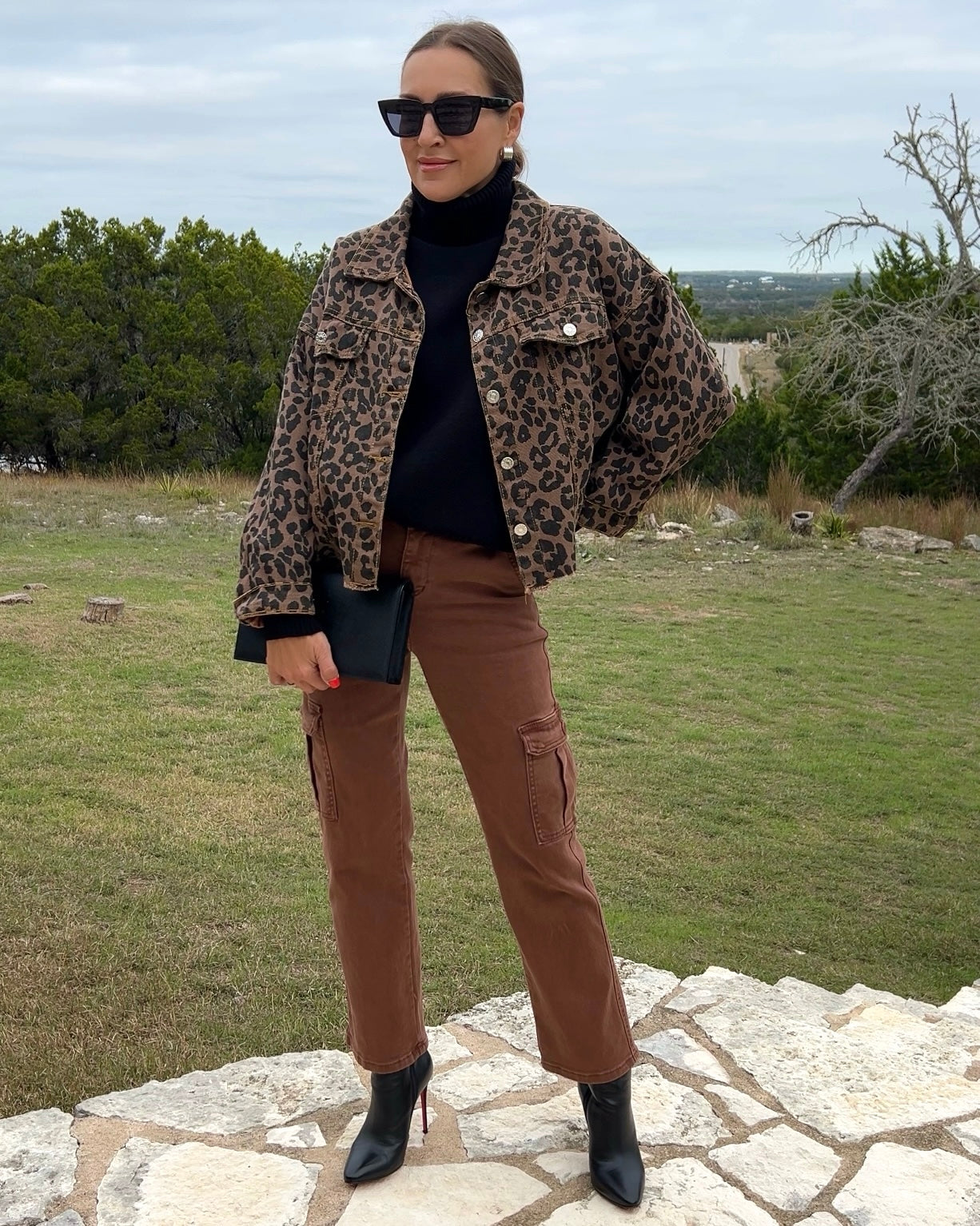 High Rise Cargo Jeans - Barbara Aleks