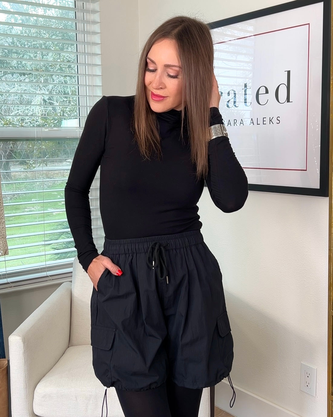 Drawstring Shorts with Pockets - Barbara Aleks