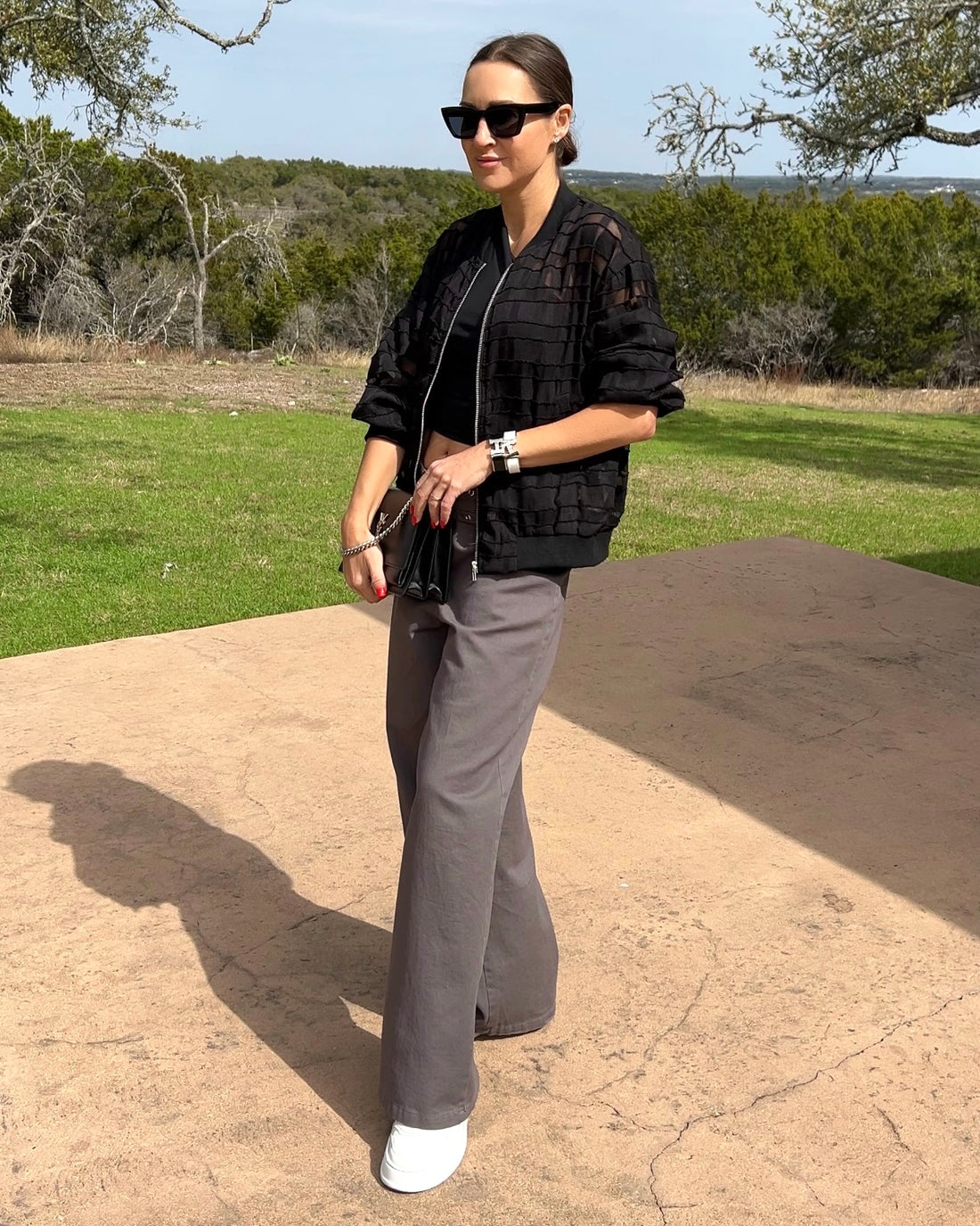 Wide Leg Pants with Pockets - Barbara Aleks