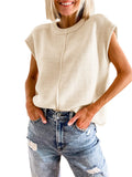 Cap Sleeve Sweater Vest - Barbara Aleks