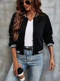 Zip Up Long Sleeve Jacket - Barbara Aleks